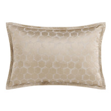Honeycomb Light Gold Lumbar Pillow - 840118821018