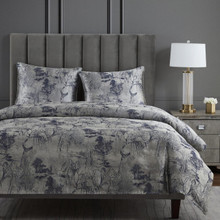 Pastoral Jacquard Silver Bedding Collection -