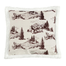 White Pine Campfire Sherpa Pillow - 840118825030