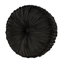 La Boheme Onyx Tufted Round Pillow - 193842149812