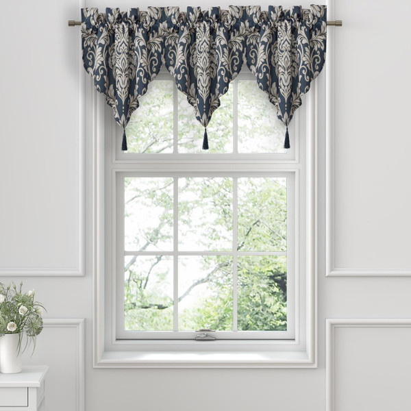 Raphael Navy Ascot Valance - 193842150177