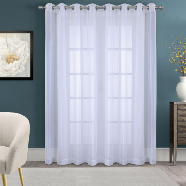 Cote d'Azure Sheer Grommet Curtain Panel - 069556577947