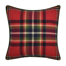 Andrew Plaid Red 20" Square Pillow - 193842156346