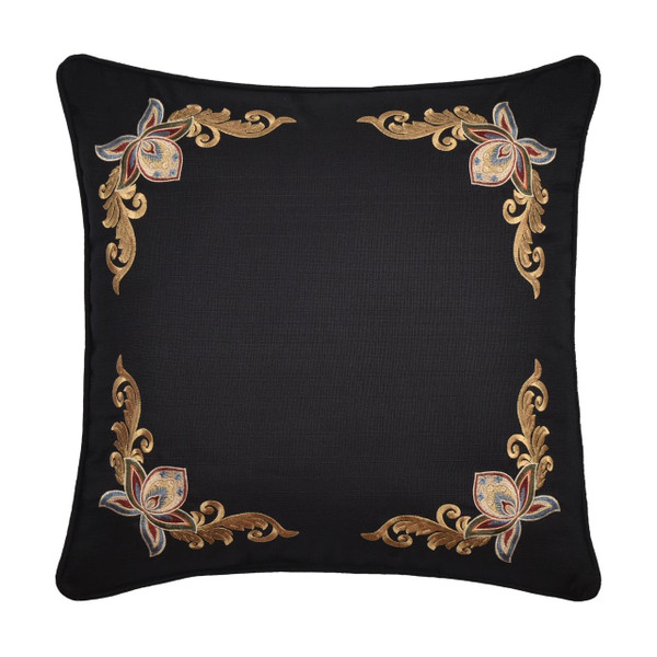 Calabria Black 18" Square Pillow - 193842155585