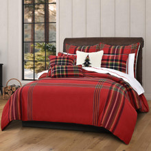 Andrew Plaid Red Bedding Collection - 193842156384