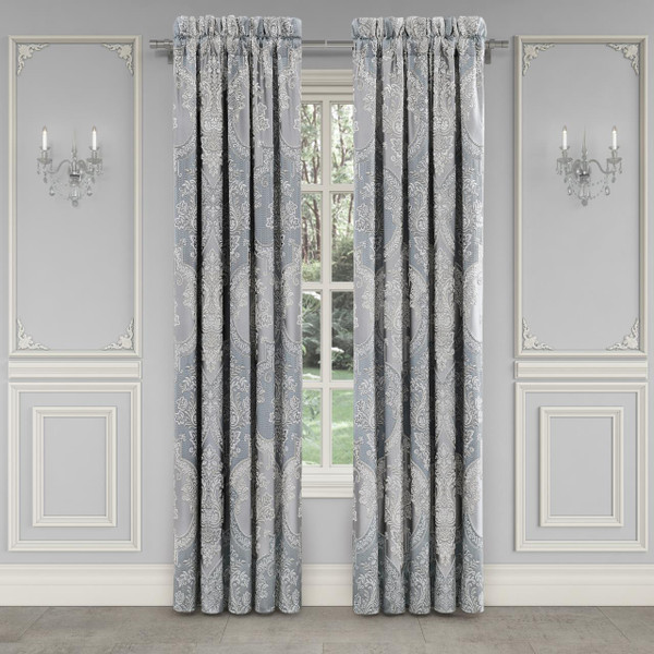 Sondra Powder Blue Curtain Pair - 193842151310