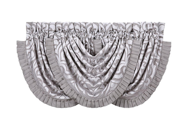 Luxembourg Silver Waterfall Valance - 846339039751