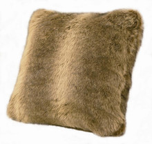 Faux Wolf Fur Pillow - 890830110372