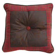 Cascade Lodge Faux Leather Pillow - 890830113199