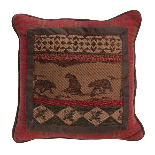 Cascade Lodge Bear Pillow - 890830113182