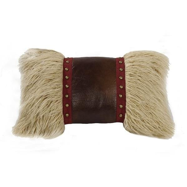 Ruidoso Mongolian Fur Pillow - 813654021341