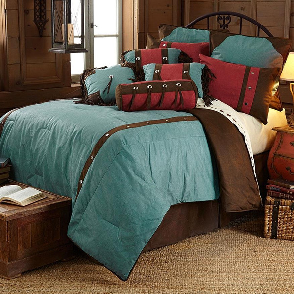 Cheyenne Turquoise Comforter Sets - 890830096454