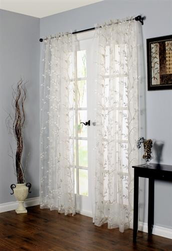 Venice Embroidered Sheer Lace Curtain - 069556 445239