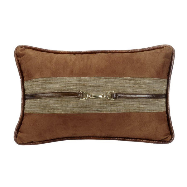 Highland Lodge Boudoir Suede with Buckle Pillow - 813654023482