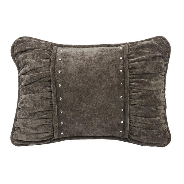 Shirred Fabric Boudoir Pillow - 813654027145