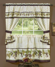 Tuscany Printed Cottage Curtain Set -