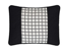Bouvier Black Plaid Breakfast Pillow - 13864100311