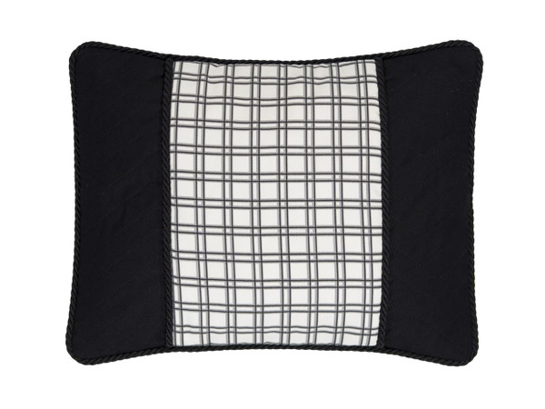 Bouvier Black Plaid Breakfast Pillow - 13864100311