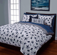 Shell Bay Blue Duvet Set -