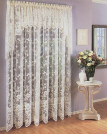 Floral Vine Lace Curtain -