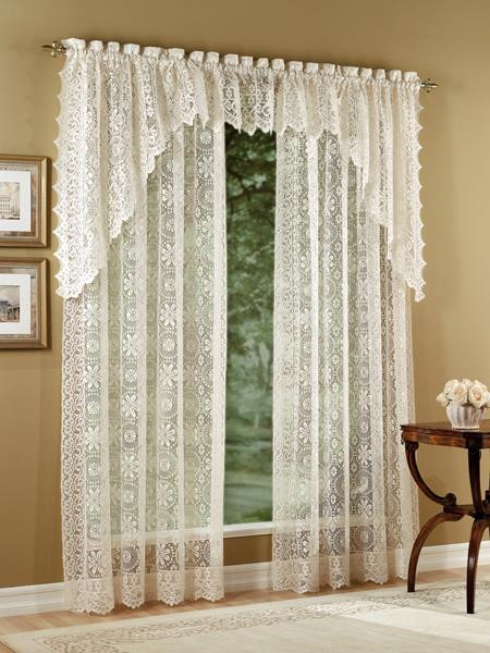 Hopewell Lace Swag Valance Pair - 748780000000