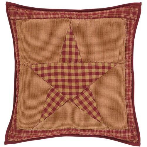 Ninepatch Star Quilted Pillow - 841985030701