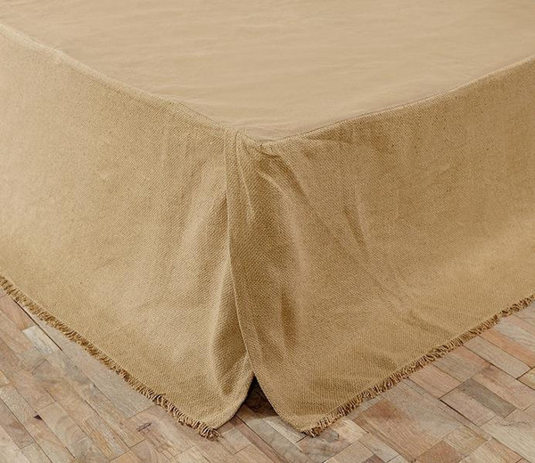 Burlap Natural Bed Skirt - 841985034143