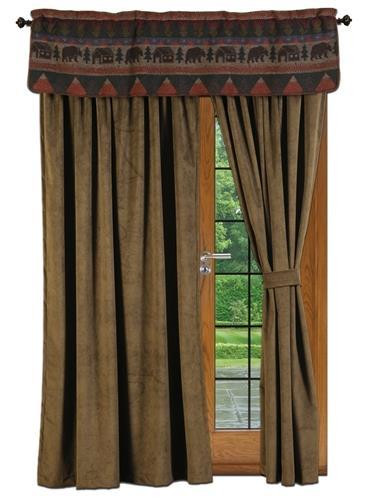 Cabin Bear Curtain Set - 650654039460