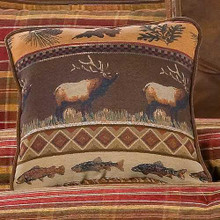 Montana Morning Moose Pillow -