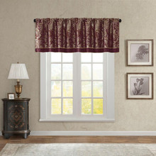 Aubrey Burgundy Valance - 675716749361