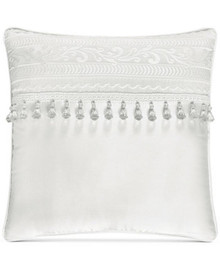 Bianco White Square Embroidered Pillow - 846339072055