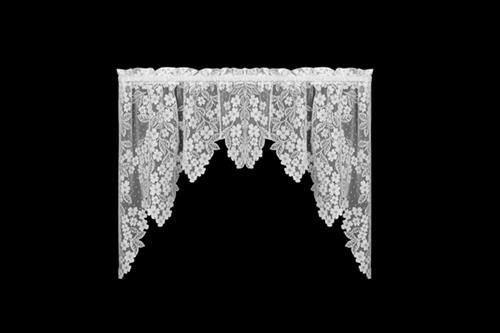 Dogwood Lace Swag Valance Pair - 734573102594