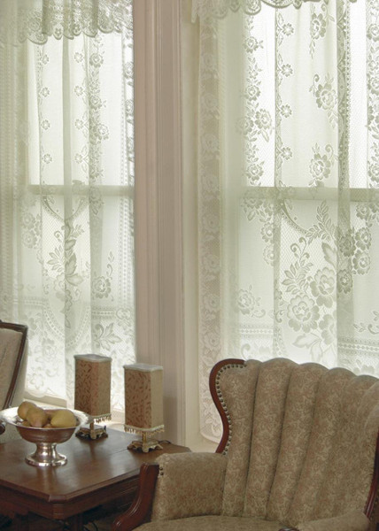 Victorian Rose Lace Curtain -
