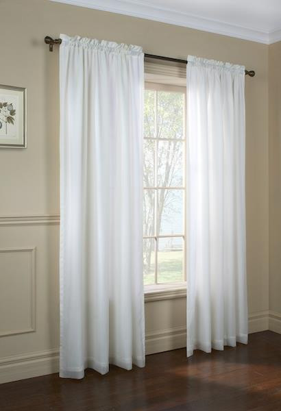 Rhapsody Lined Semi Sheer Voile Curtain - 069556 457317