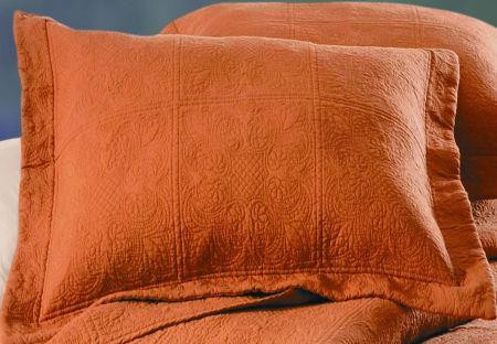 Terra Cotta Matelasse Standard Sham - 16492287940