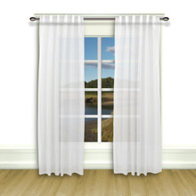 Lucerne Sheer Wanda Pleat Back Tab Curtains - 842249018800