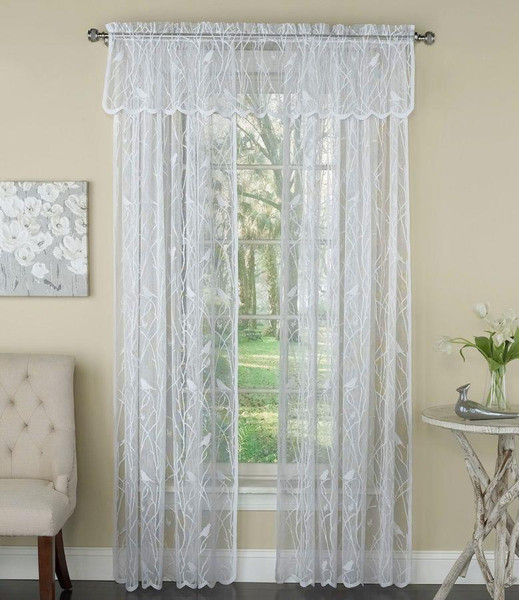 Songbird Lace Curtain and Tier Collection -