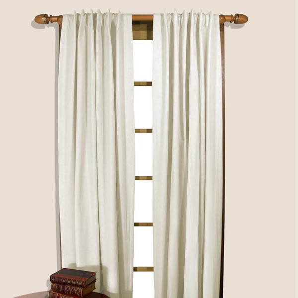 Homespun Insulated Back Tab Curtains -