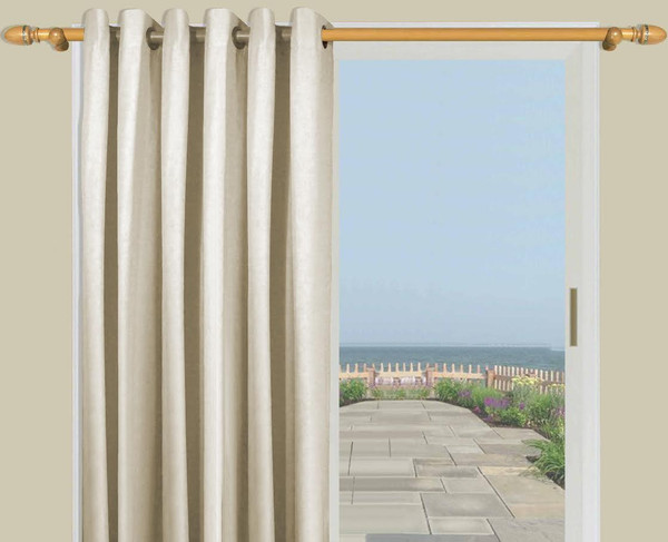 Homespun Insulated Grommet Patio Curtain - 842249024344