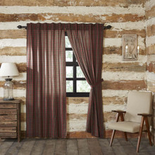 Tartan Red Plaid Curtain Collection -