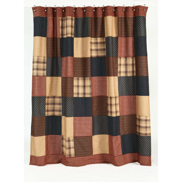 Patriotic Patch Shower Curtain - 841985058279