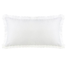 Charlotte Off-White Linen and Lace Pillow - 8.14E+11