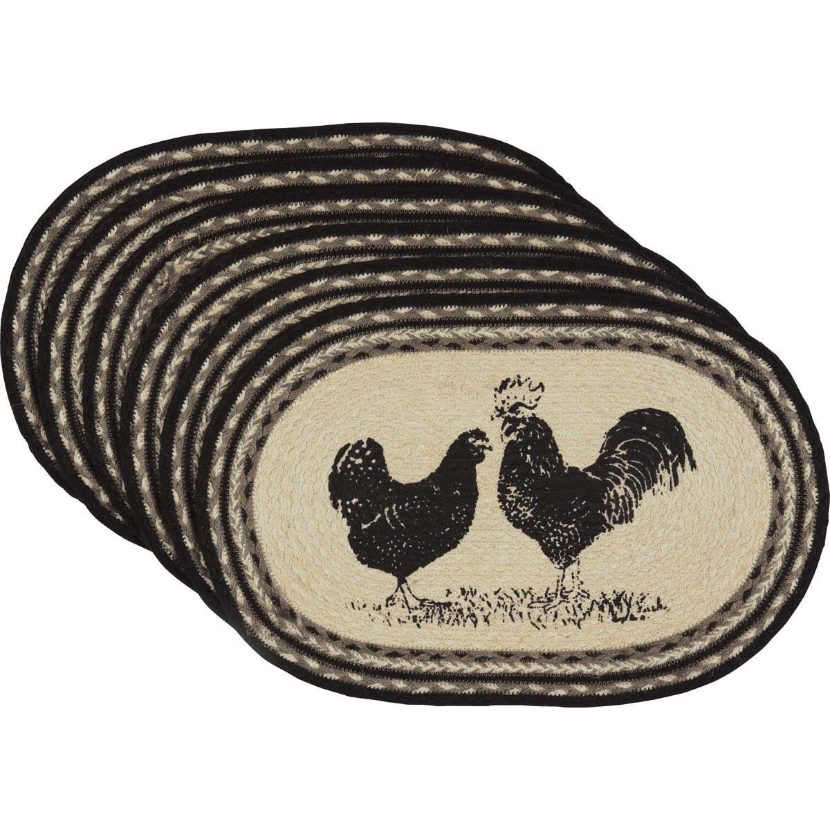 Sawyer Mill Poultry Jute Placemat Set - 840528160585