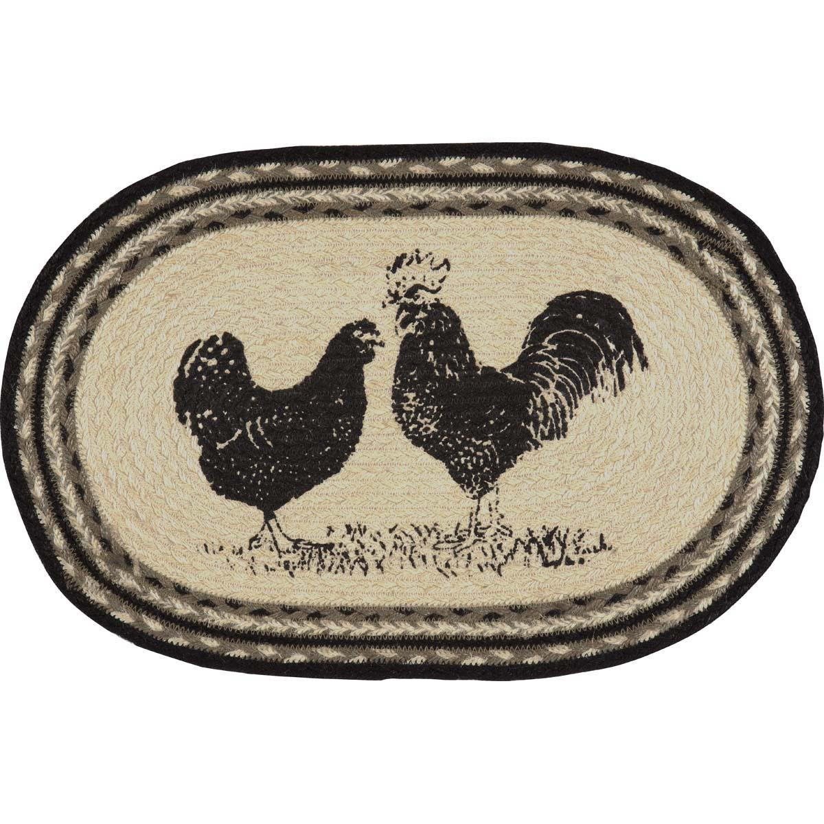 Sawyer Mill Poultry Jute Placemat Set - 840528160585