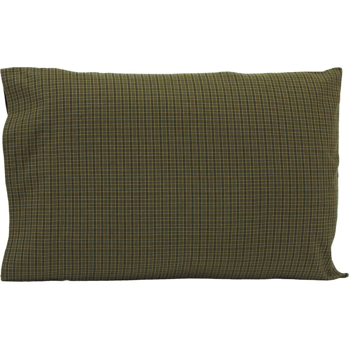 Tea Cabin Green Plaid Pillow Case Set - 841985049949
