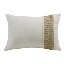 Newport Boudoir White Linen Pillow - 8.14E+11
