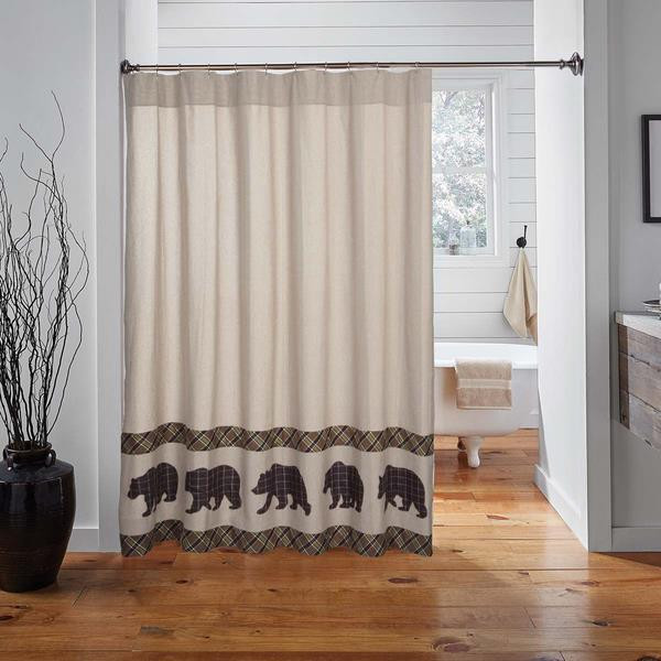 Wyatt Bear Shower Curtain - 840528162862