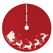 Santa Sleigh Tree Skirt - 008246060277