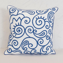 Indigo Swirls Pillow - 008246500483