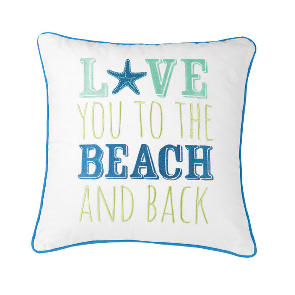 Love You to Beach Pillow - 008246509615
